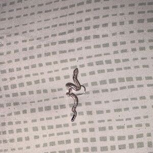 Elegant Silver Snake Earrings